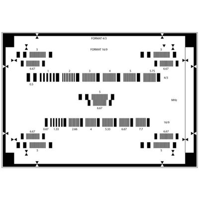 SineImage YE0218 Autofocus Test Chart Photographic Paper For Camera