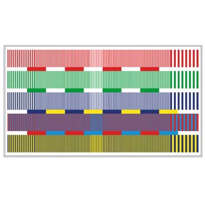 Transmissive HDTV Color Resolution Test Chart Sineimage YE0222