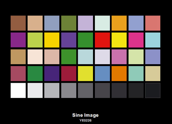 AC220V Reflective DTV Color Rendition Test Chart Sineimage YE0226