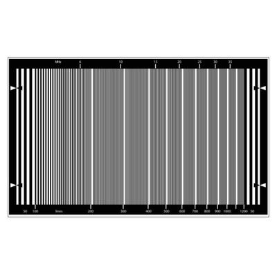 1200 Lines HD Sweep Test Chart Sineimage YE0231 For HDTV Cameras